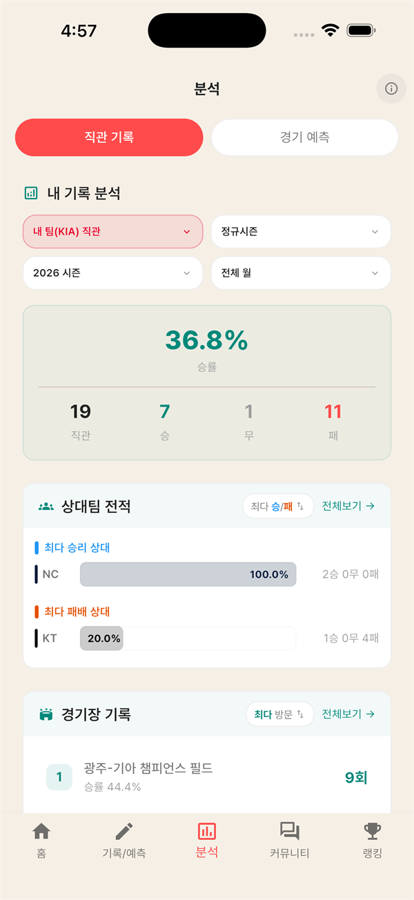 승률 분석
